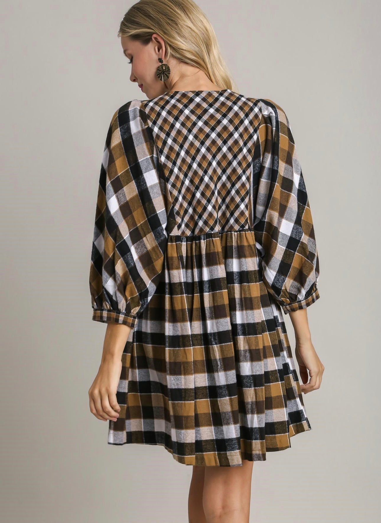 Brown Plaid Dress Cloth and Willow Brown Plaid Dress Cloth and Willow